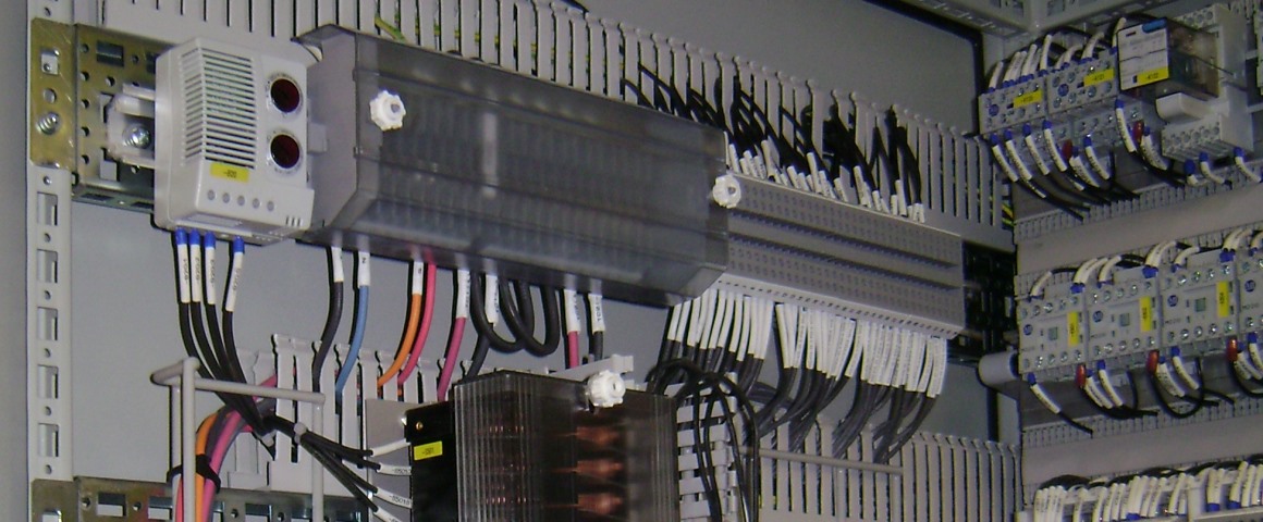 Electrical panel that was designed using Paneldes Panel 3D CAD software
