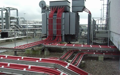 Example of cable tray that can be designed with Paneldes Raceway CAD software